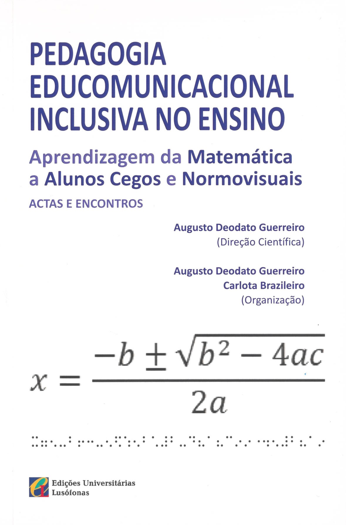 Capa de PEDAGOGIA EDUCOMUNICACIONAL INCLUSIVA NO ENSINO